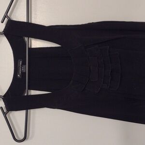 Vintage Forever 21 Black Silky Racer Back Blouse Size Small